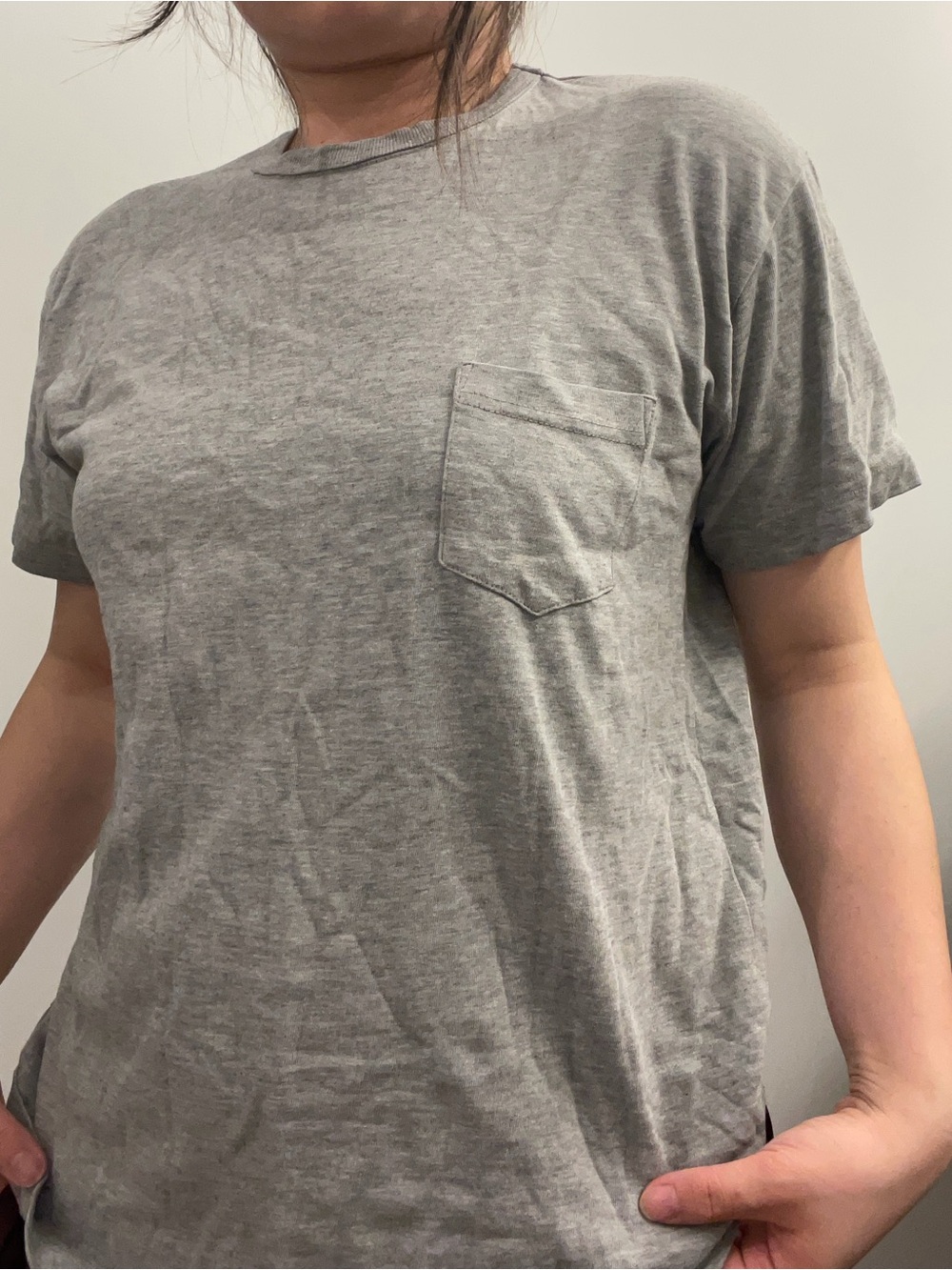 3sixteen Grey Crewneck Tee